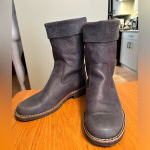 Roots Tribe Leather Roll Over Boots